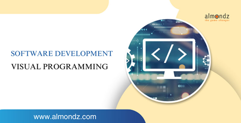 Software development with visual programming